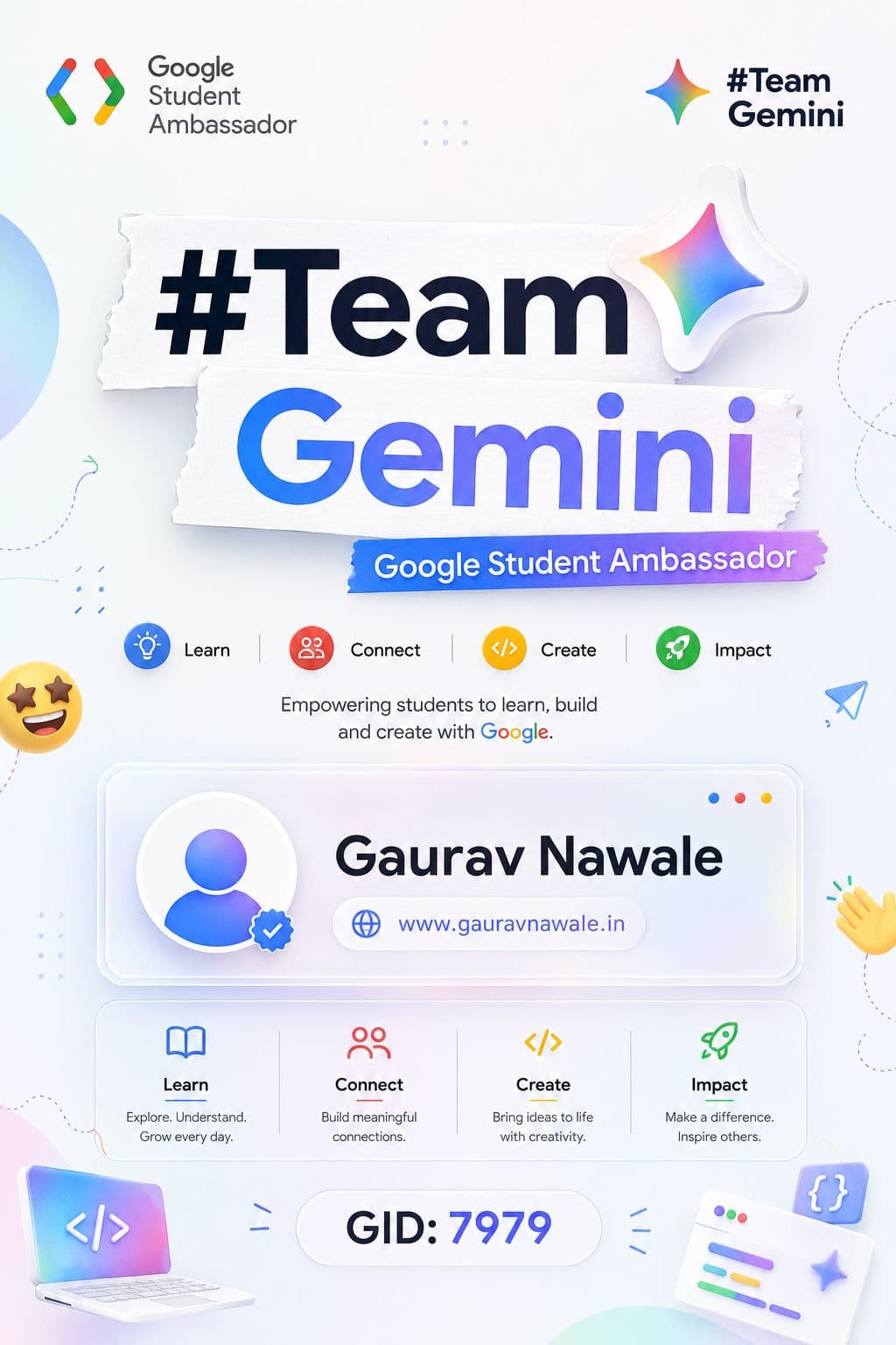 Gaurav Nawale GSA Card GID: 7979